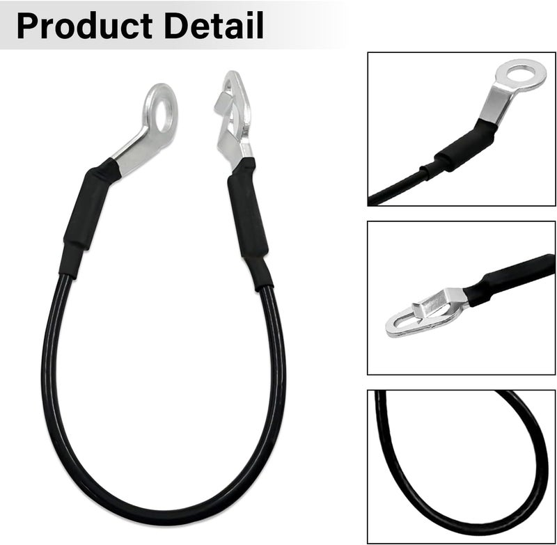 ROOTMUTIFY 88980510 Tailgate Cable Strap with Bolt, Tailgate Parts, Fit for 1999-2007 Chevy Silverado Avalanche GMC Sierra 1500 2500 3500, Replace 88980509 11609938 (2 Pcs) - Image 4